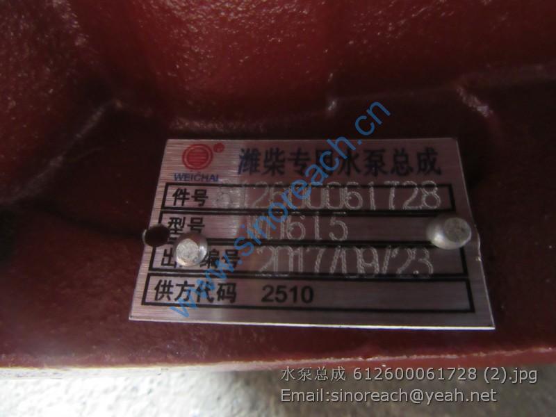 水泵总成 612600061728 (2)