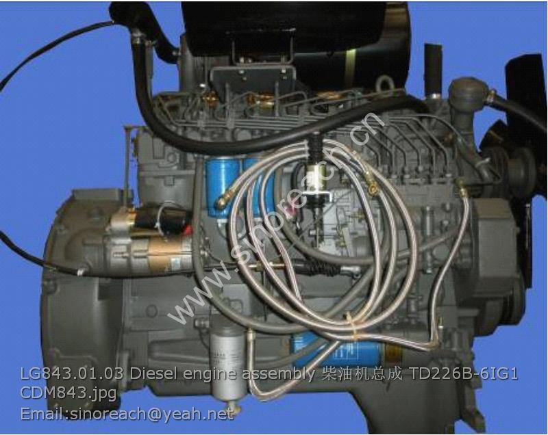 LG843.01.03 Diesel engine assembly 柴油机总成 TD226B-6IG1 CDM843