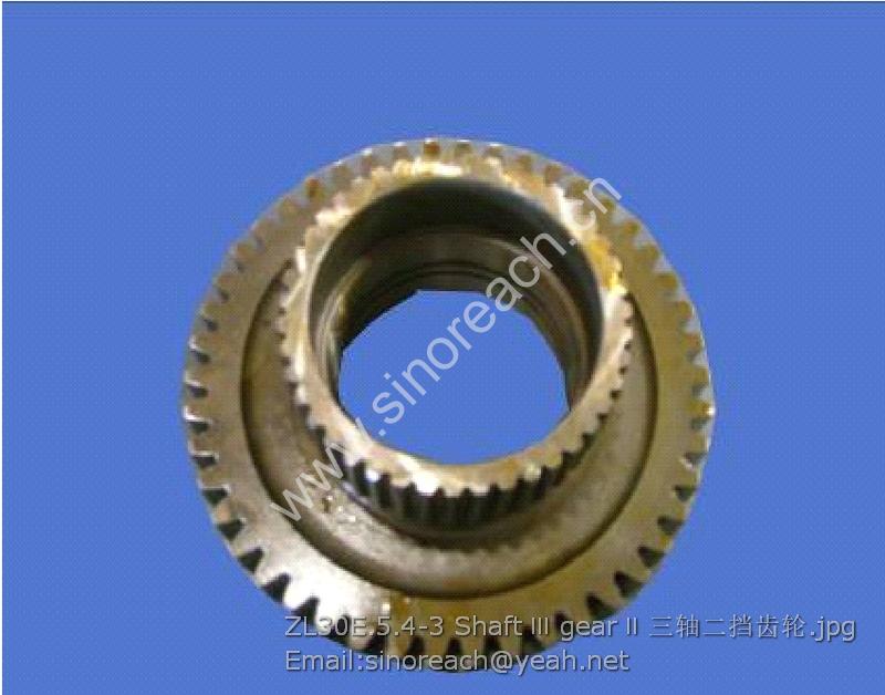 ZL30E.5.4-3 Shaft Ⅲ gear Ⅱ 三轴二挡齿轮