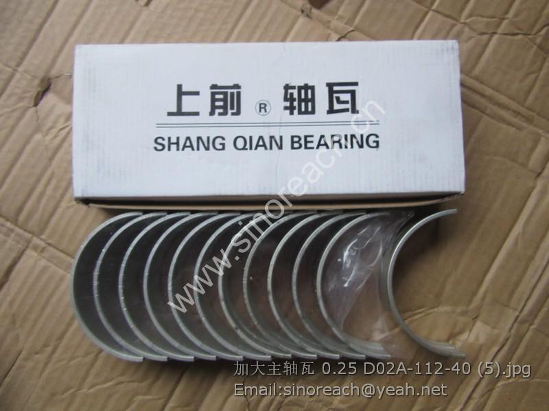 加大主轴瓦 0.25 D02A-112-40 (5)