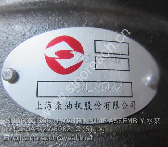 4110000186091 WATER PUMP ASSEMBLY 水泵部件C20AB-2W8002_C (6)