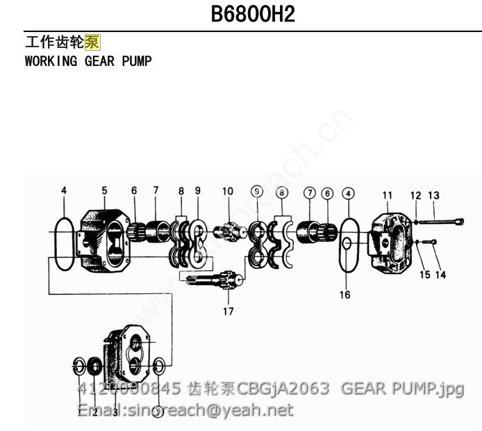 4120000845 齿轮泵CBGjA2063 GEAR PUMP