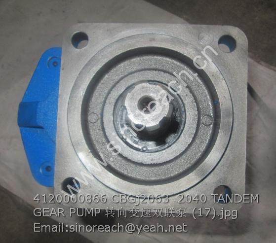 4120000866 CBGj2063 2040 TANDEM GEAR PUMP 转向变速双联泵 (17)