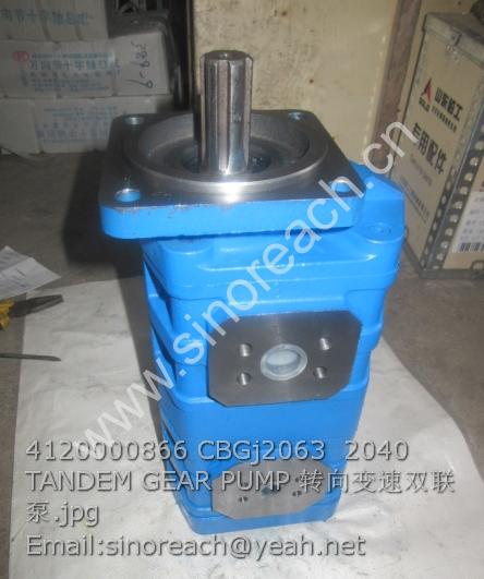 4120000866 CBGj2063 2040 TANDEM GEAR PUMP 转向变速双联泵