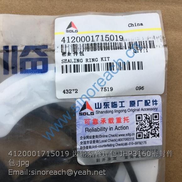 4120001715019 齿轮泵修理包 JHP3160密封件包