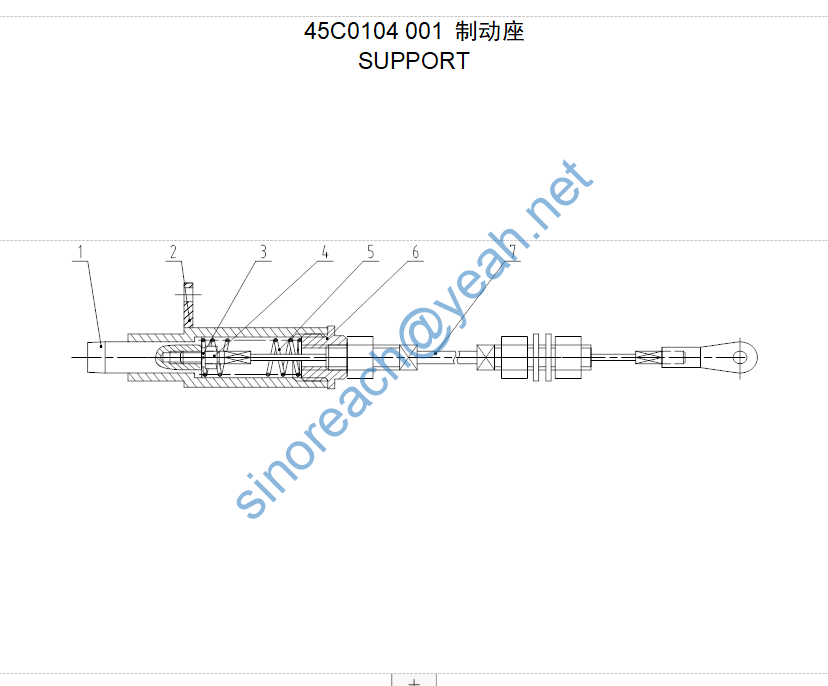 45C0104 001 制动座 SUPPORT - SINOREACH GROUP CO., LIMITED