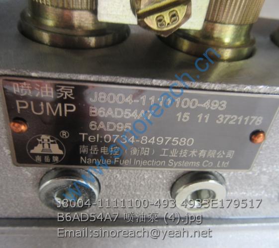 J8004-1111100-493 4933E179517 B6AD54A7 喷油泵 (4)