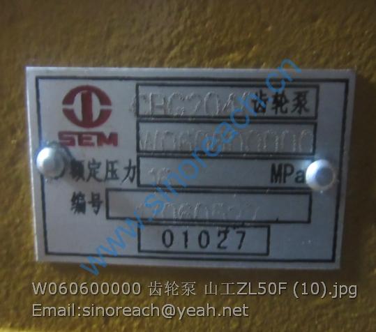 W060600000 齿轮泵 山工ZL50F (10)