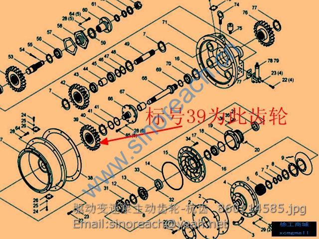 驱动变速泵主动齿轮-杭齿 860114585
