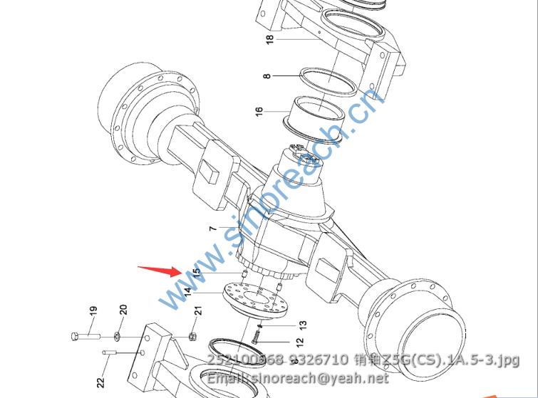 252100668 9326710 销轴Z5G(CS).1A.5-3