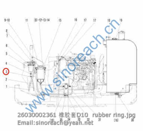 26030002361 橡胶套D10 rubber ring