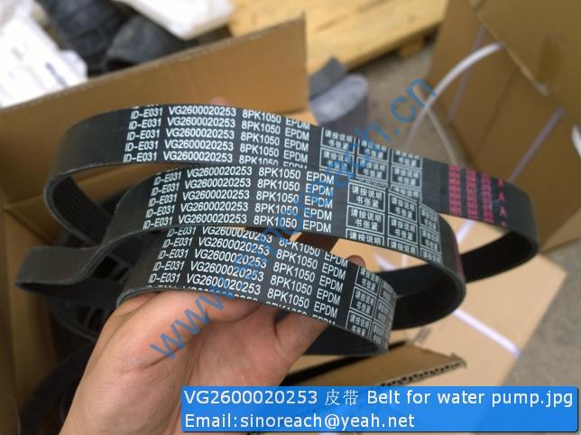 VG2600020253 皮带 Belt for water pump
