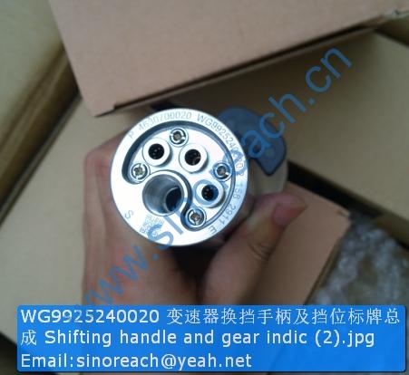 WG9925240020 变速器换挡手柄及挡位标牌总成 Shifting handle and gear indic (2)