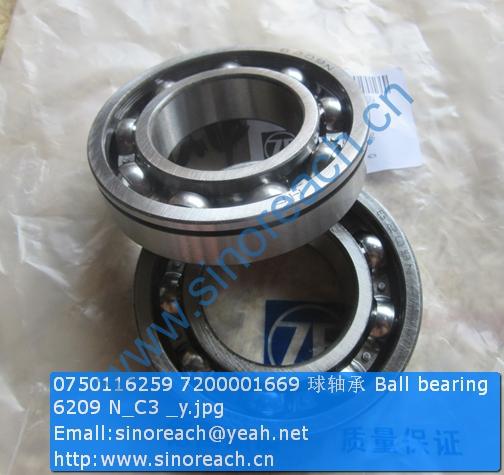 0750116259 7200001669 球轴承 Ball bearing 6209 N_C3 _y