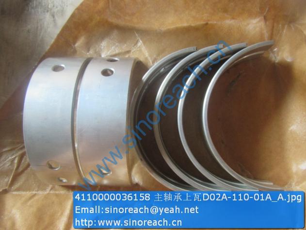 4110000036158 主轴承上瓦D02A-110-01A_A