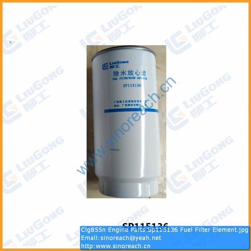Clg855n Engine Parts Sp115136 Fuel Filter Element