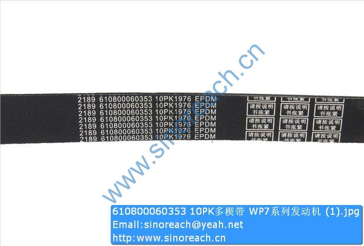 610800060353 10PK多楔带 WP7系列发动机 (1)