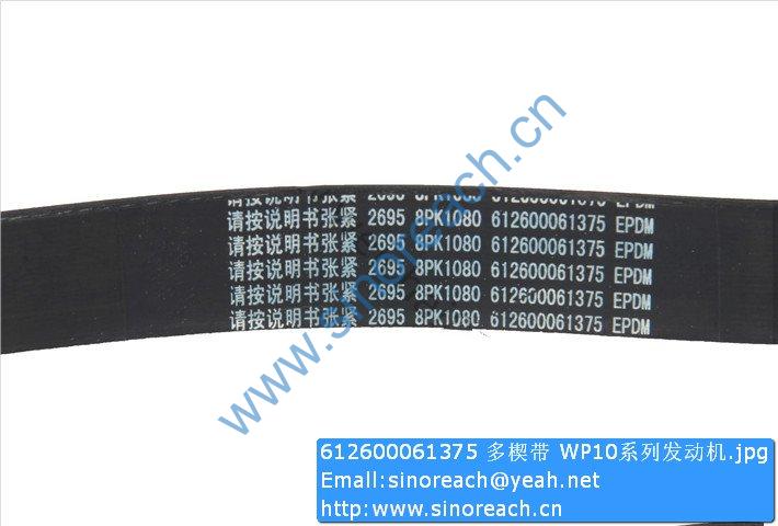 612600061375 多楔带 WP10系列发动机