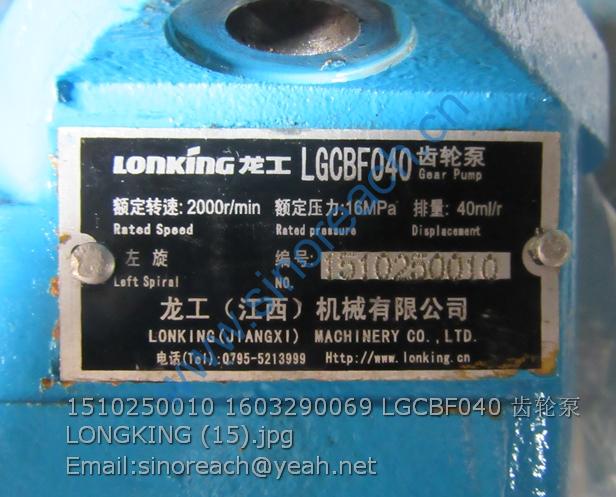 1510250010 1603290069 LGCBF040 齿轮泵 LONGKING (15)