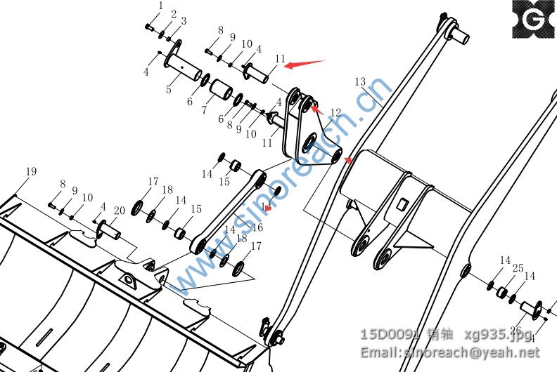 15D0091 销轴 xg935