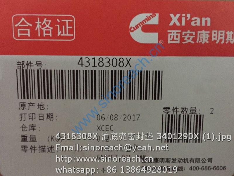 4318308X 油底壳密封垫 3401290X (1)