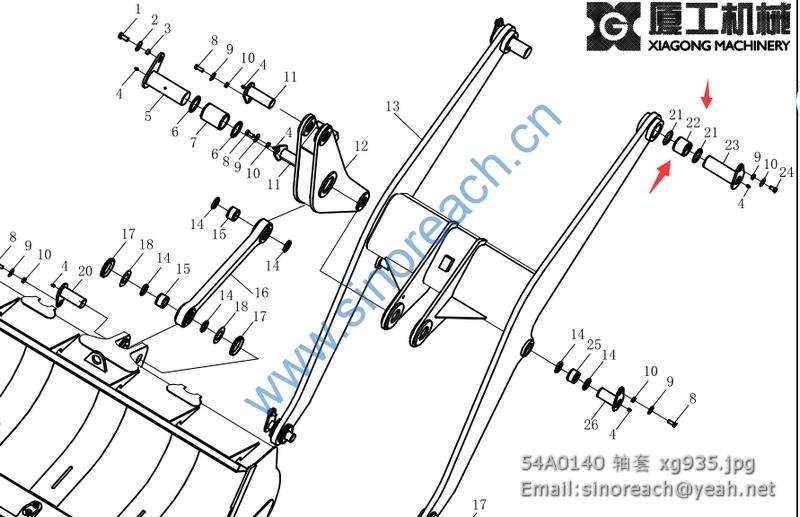 54A0140 轴套 xg935