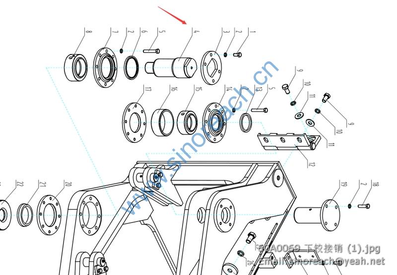 60A0069 下铰接销 (1)
