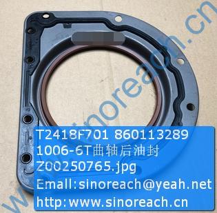 T2418F701 860113289 1006-6T曲轴后油封 Z00250765
