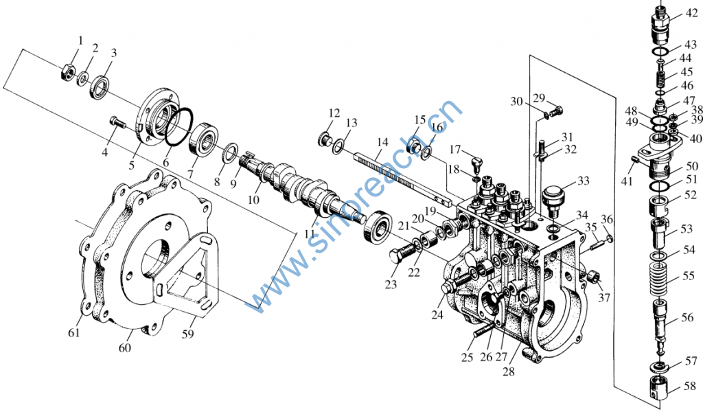 Ytr4105t1 3100az Fuel Injection Pump Installtion Assy Yto Sinoreach Group Co Limited