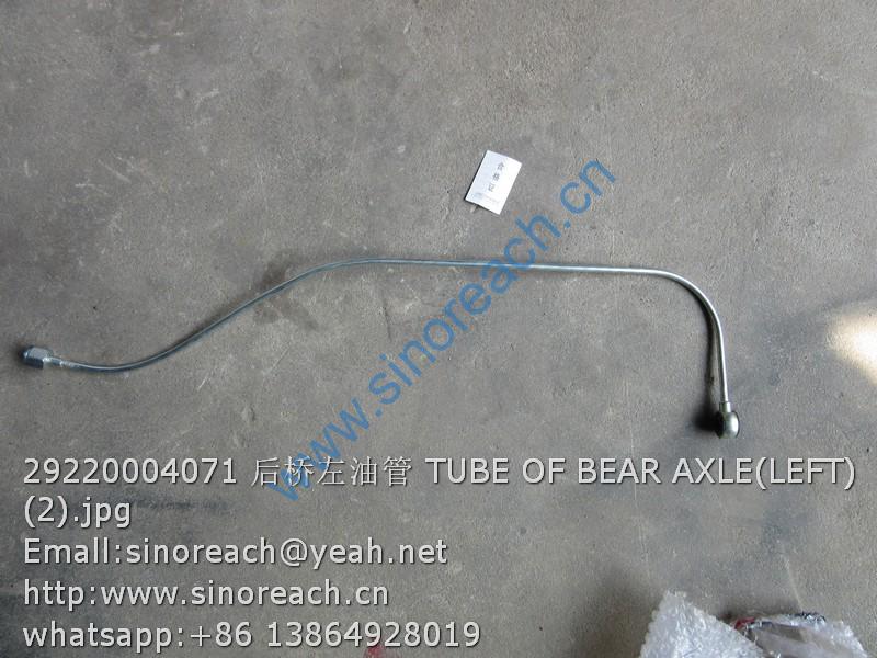 29220004071 后桥左油管 TUBE OF BEAR AXLE(LEFT) (2)