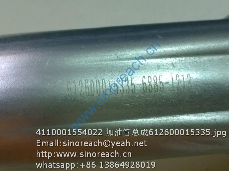 4110001554022 加油管总成612600015335