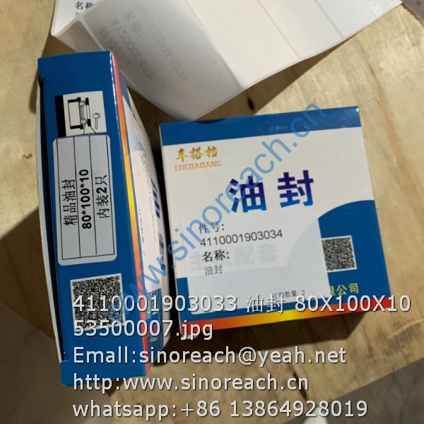4110001903033 油封 80X100X10 53500007