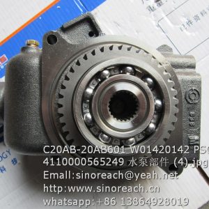 4110000565249 Water pump parts C20AB-20AB601 W01420142 PS09843 for SDLG PARTS