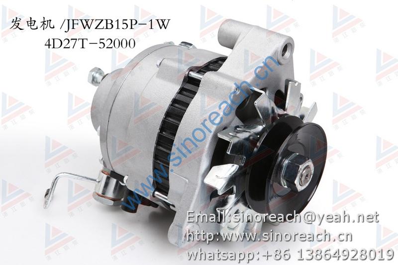 新柴 4D27T-52000 发电机 JFWZB15P-1W 1