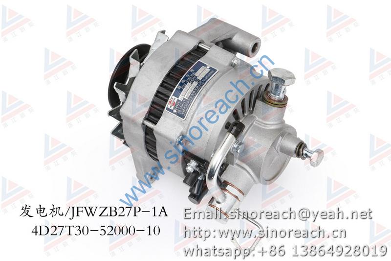 新柴 4D27T30-52000-10 发电机 JFWZB27P-1A