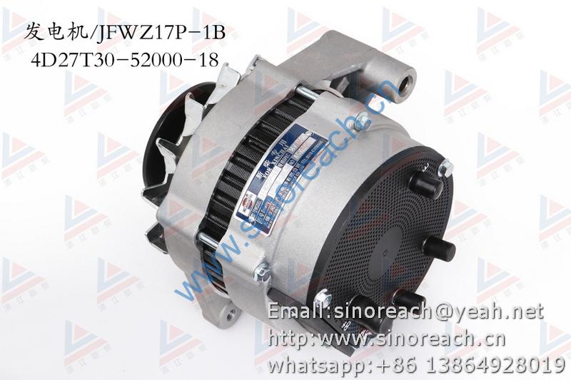 新柴 4D27T30-52000-18 发电机 JFWZ17P-1B
