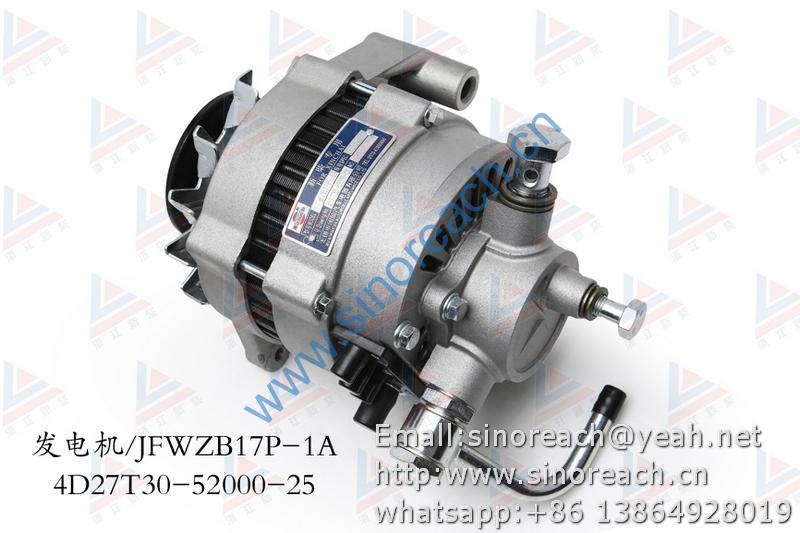 新柴 4D27T30-52000-25 发电机 JFWZB17P-1A