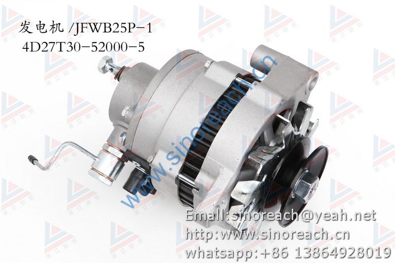 新柴 4D27T30-52000-5 发电机 JFWB25P-1 1