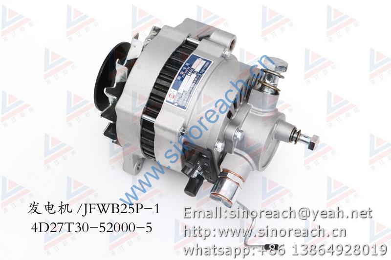 新柴 4D27T30-52000-5 发电机 JFWB25P-1