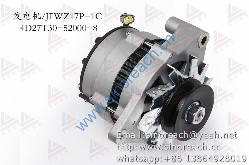 新柴 4D27T30-52000-8 发电机 JFWZ17P-1C 1