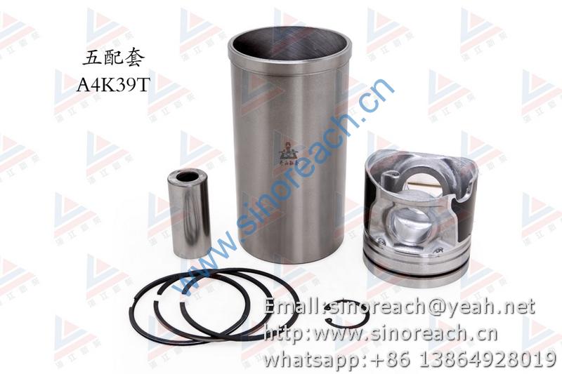 新柴 A4K39T 五配套 缸套 活塞修理套件 1