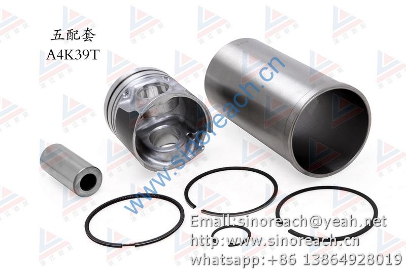 新柴 A4K39T 五配套 缸套 活塞修理套件
