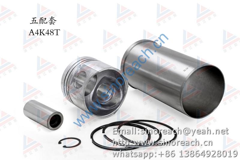 新柴 A4K48T 五配套 缸套 活塞修理套件